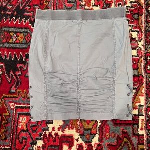 New XCVI Wearable Grey Ruched stretch skirt